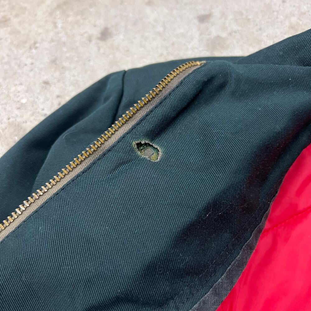 Vintage Coca-Cola Talon Workwear Jacket Lined Uniform USA Made Riverside Bomber - Picture 10 of 12